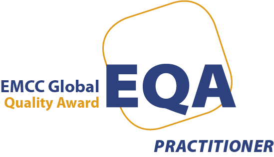 EMCC accreditation Practitioner level logo