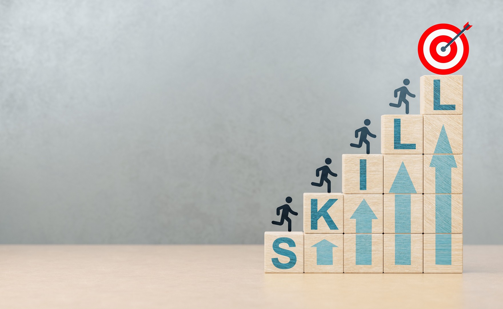Upskilling and personal development concept illustration