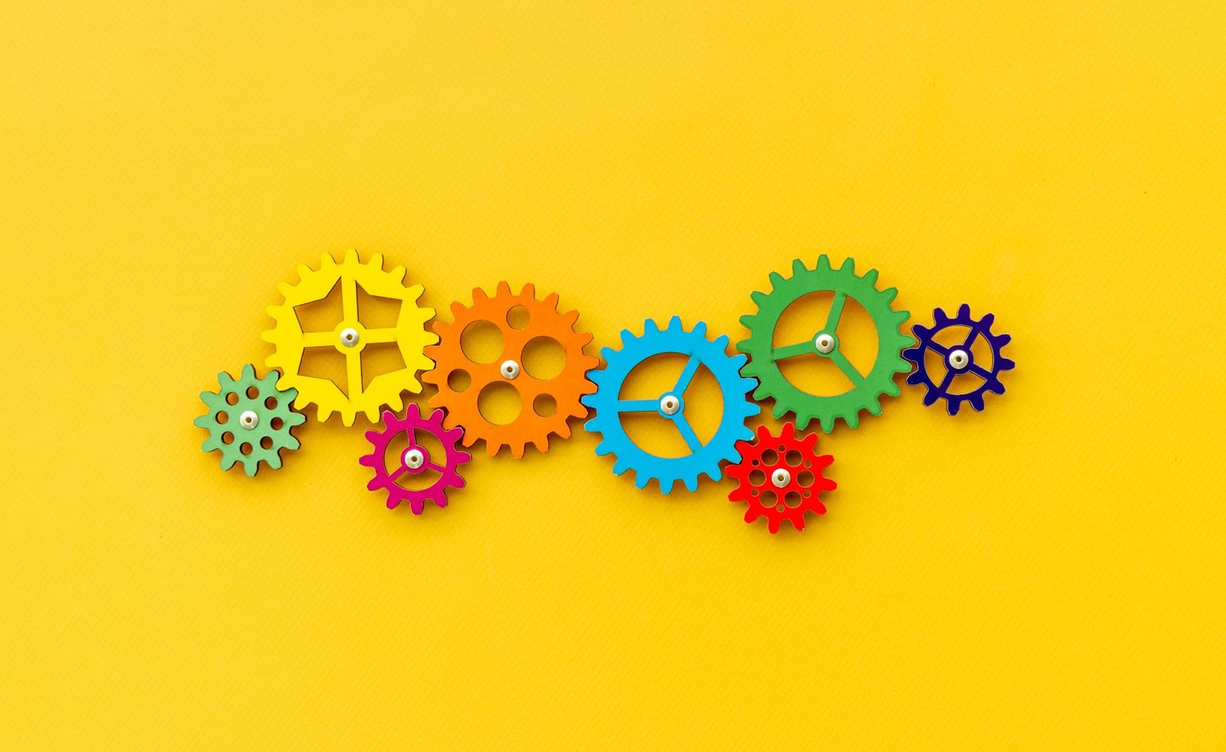 Illustration of cogs working together
