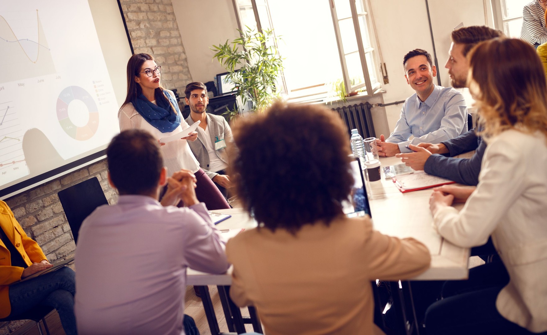 Photo of colleagues in a business meeting